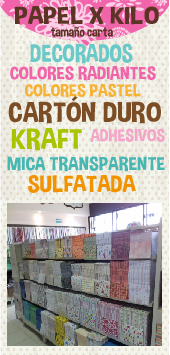 Papel kilo y scrapbook en Queretaro
